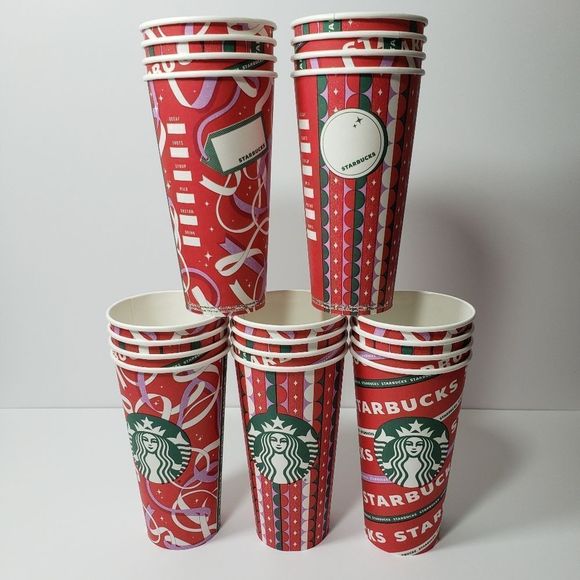 8/$20 10 Starbucks Disposable Hot Cups 20oz Venti - Picture 1 of 6